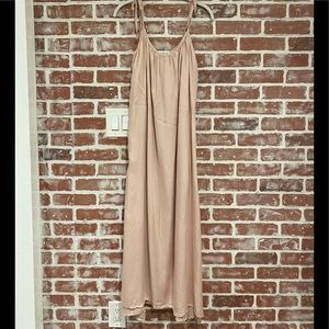 LAST CHANCE Amour Verte Pink Slip On Tie Dress